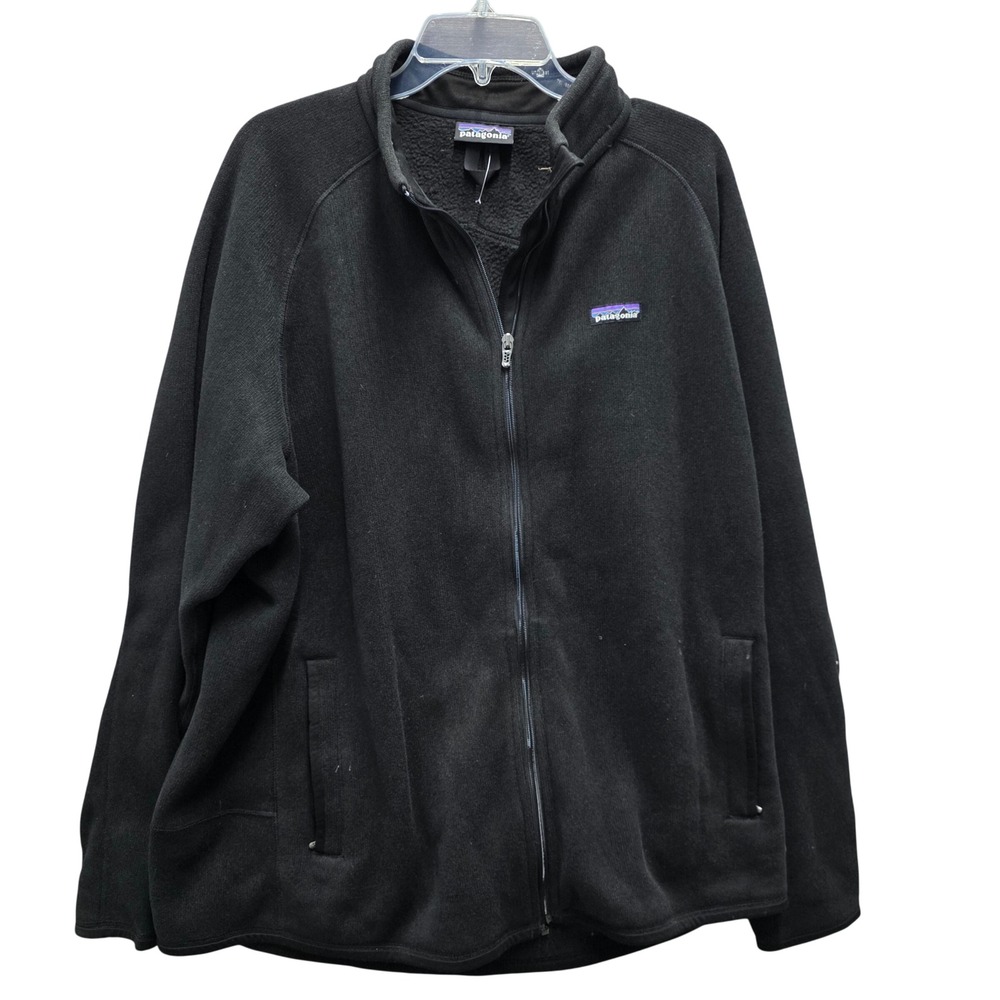Patagonia Better Sweater Full Zip Fleece Jacket Black Mens XXL 25528